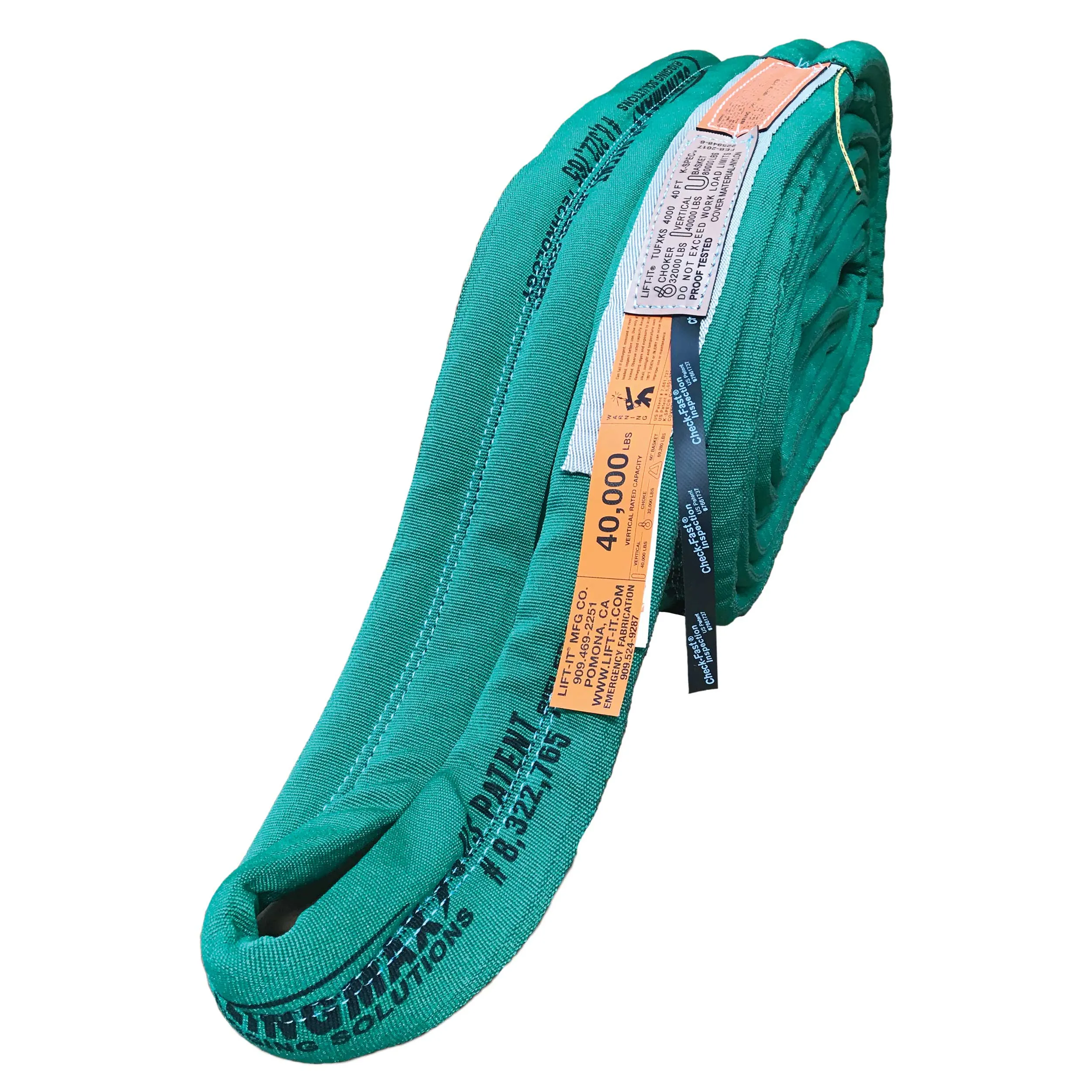 4" x 8' Endless Twin-Path® High Performance Roundsling | Vertical Cap: 40,000 lbs.