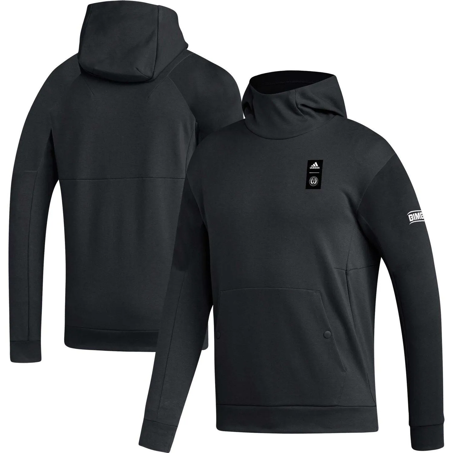 adidas Philadelphia Union Men's Black Pullover Hoodie 2023 Player Travel