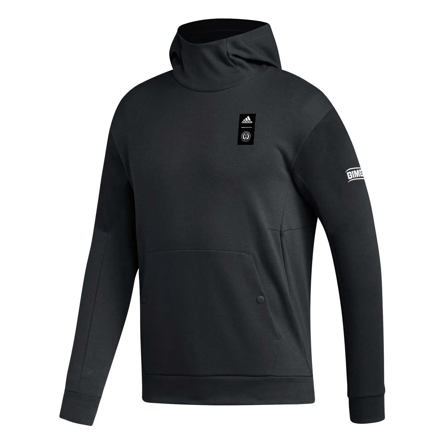 adidas Philadelphia Union Men's Black Pullover Hoodie 2023 Player Travel