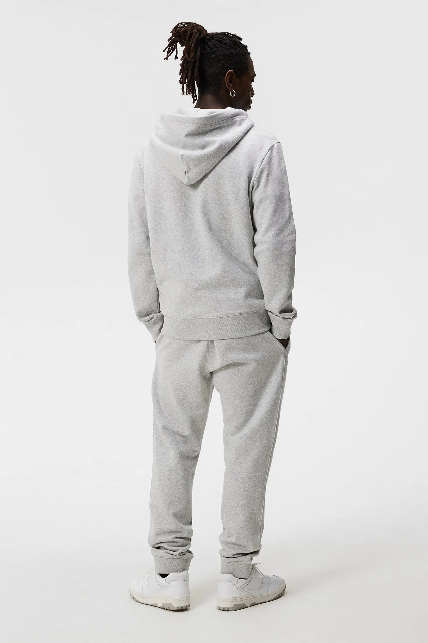 Alpha Zip Hood / Light Grey Melange