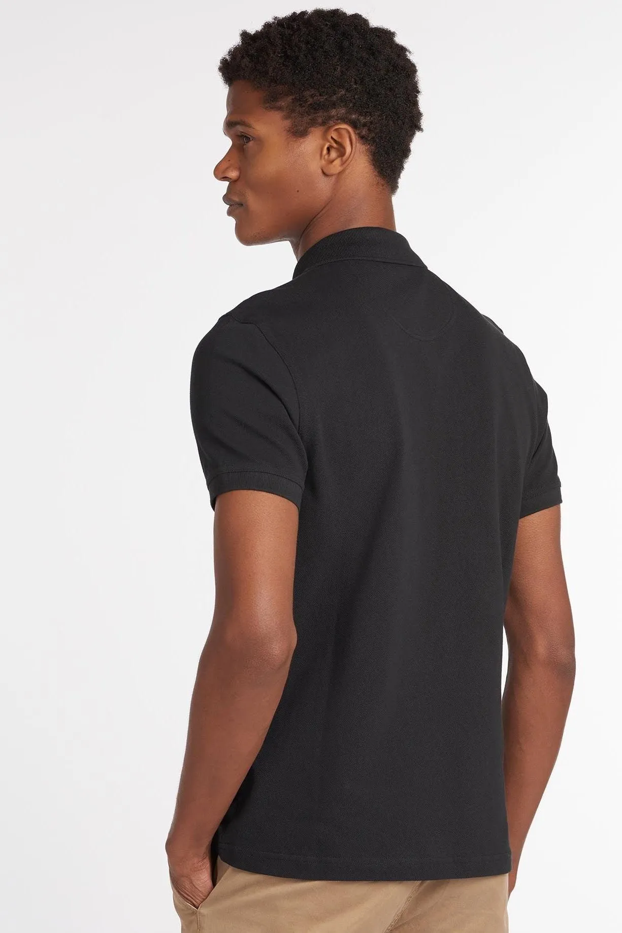 Barbour Polo Shirt Sports Polo shirt in Black MML0358BK31