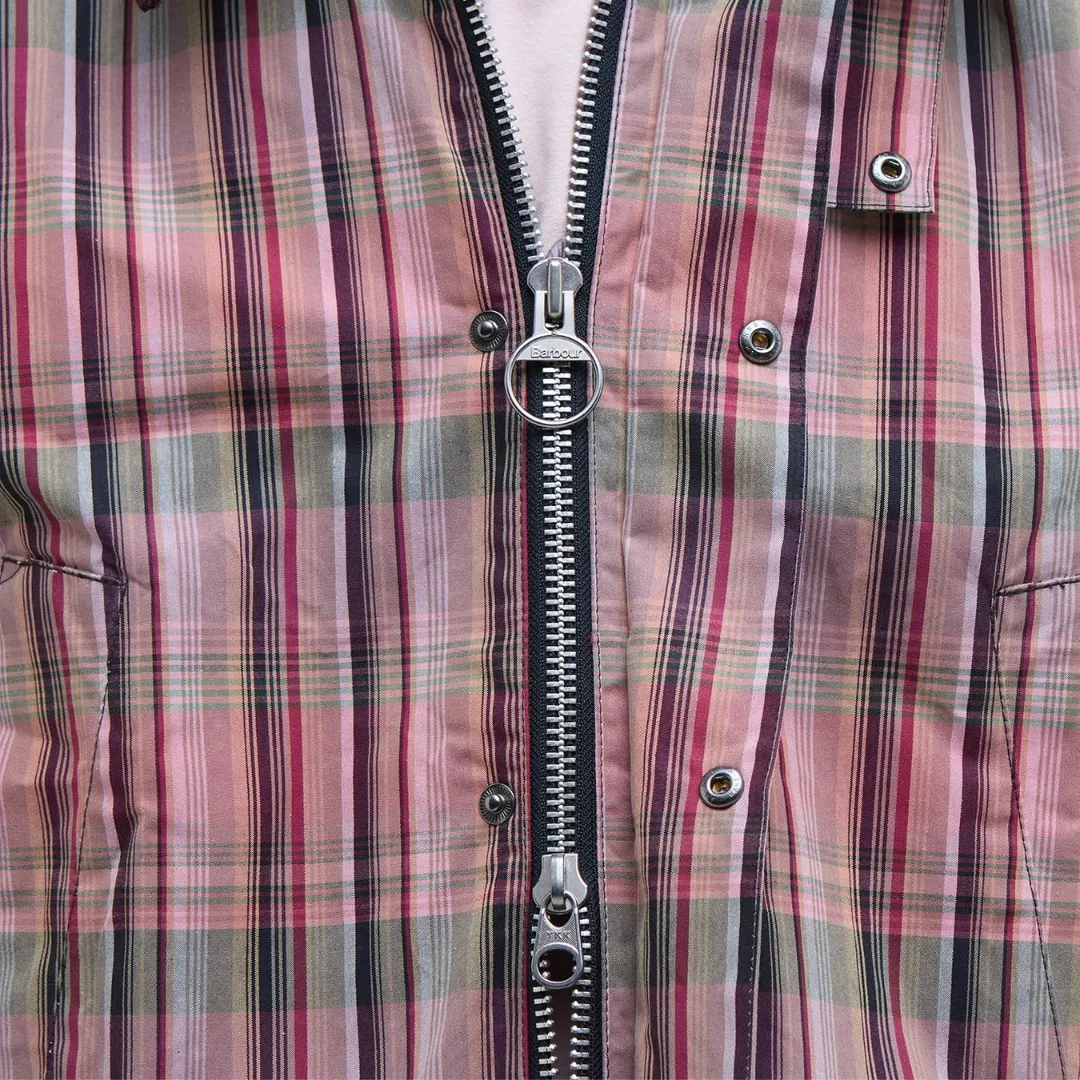 Barbour x NOAH Madras Bedale Casual Jacket (Noah Madras Pink)