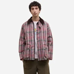 Barbour x NOAH Madras Bedale Casual Jacket (Noah Madras Pink)