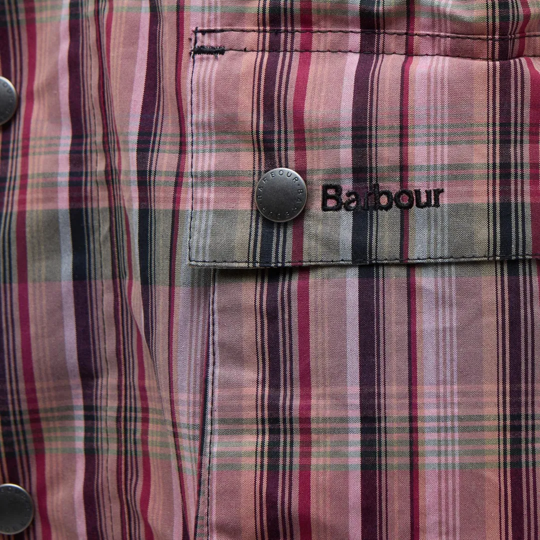 Barbour x NOAH Madras Bedale Casual Jacket (Noah Madras Pink)