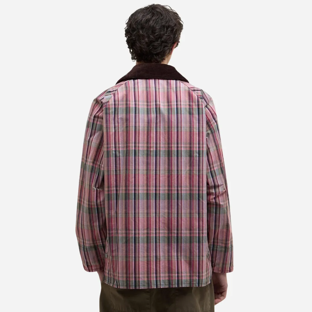 Barbour x NOAH Madras Bedale Casual Jacket (Noah Madras Pink)