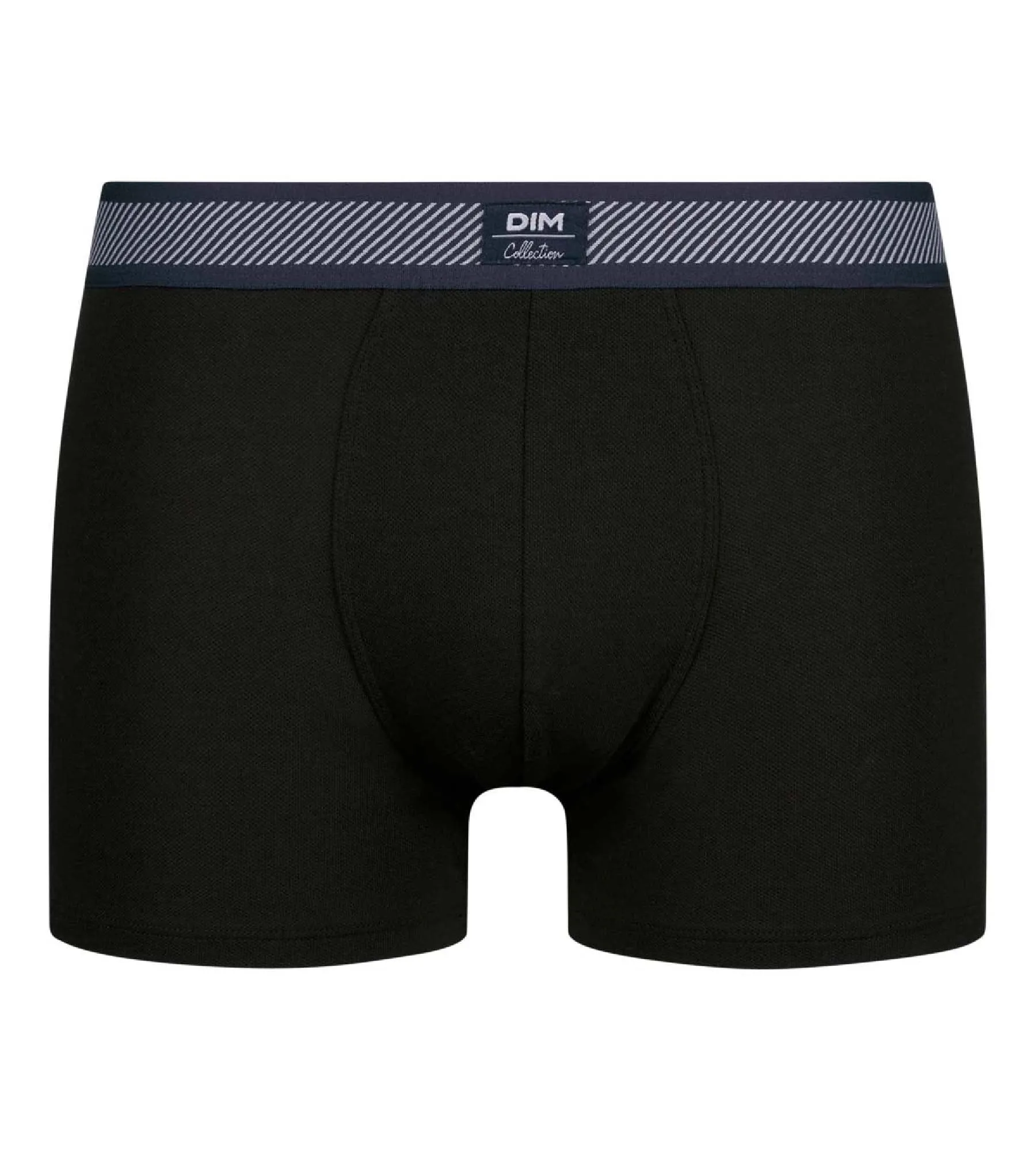 Boxer homme en coton modal à ceinture rayée Noir Dim Smart