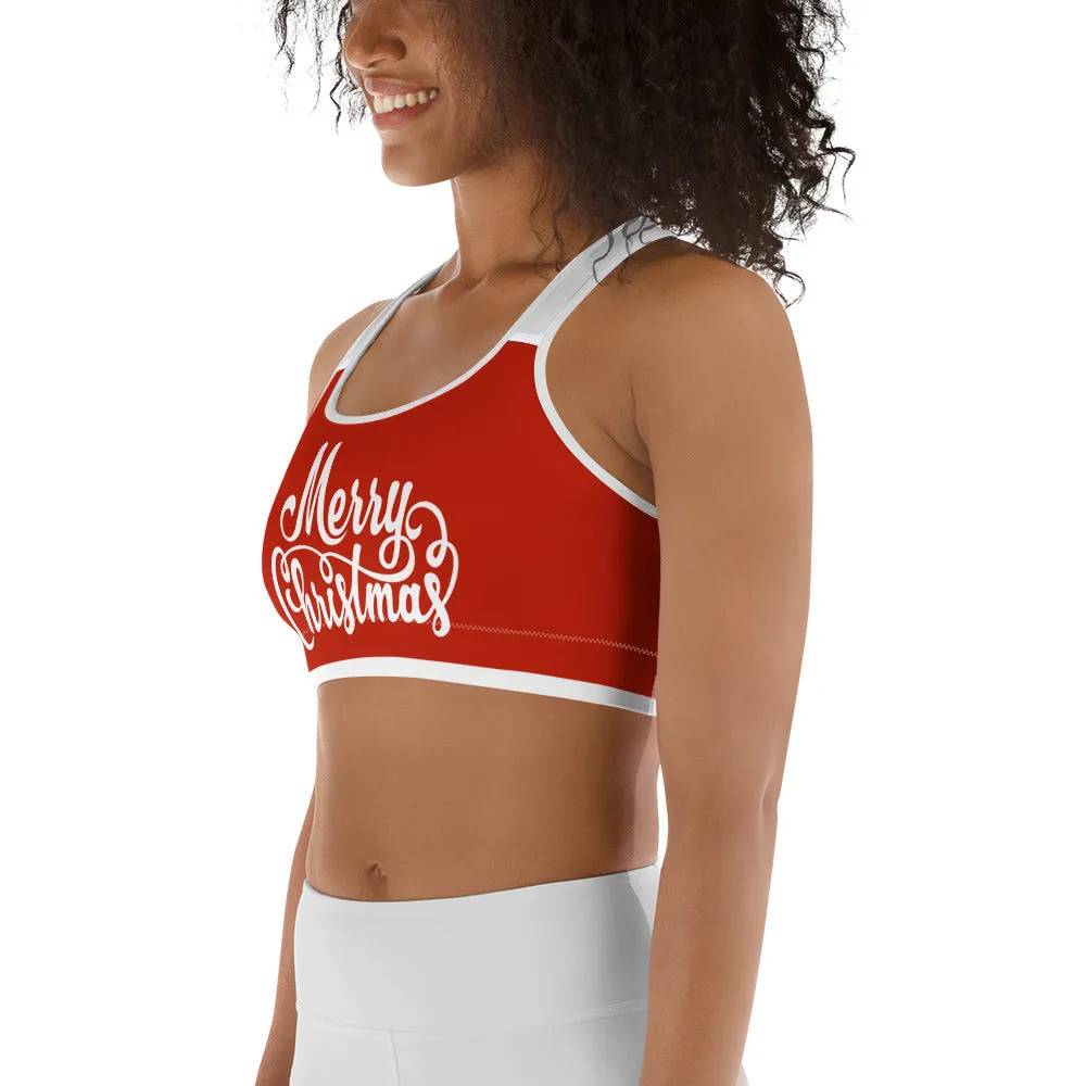 Christmas Shorts Sports Bra