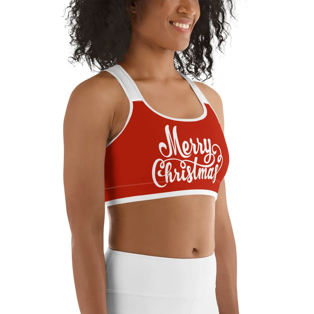 Christmas Shorts Sports Bra
