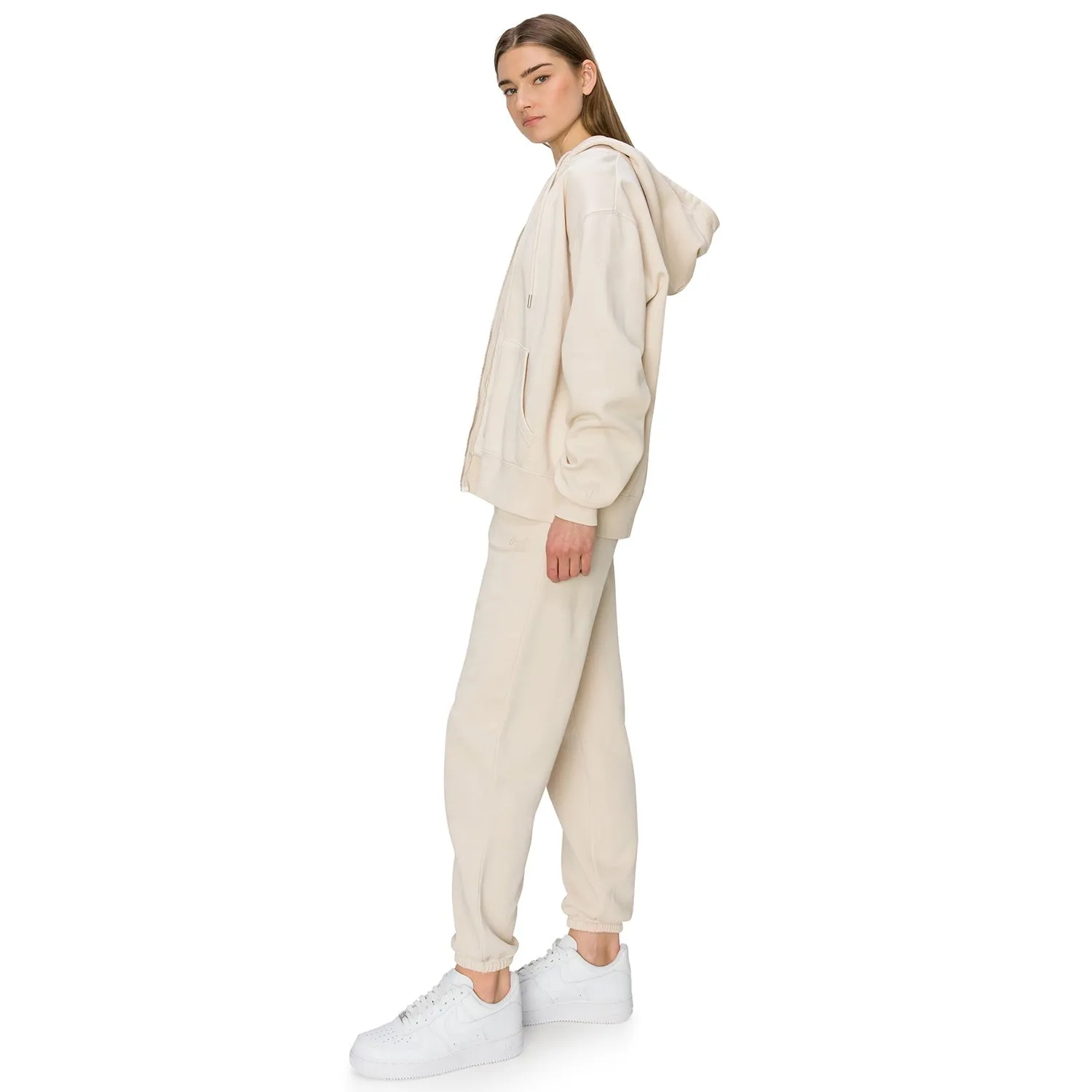Cloud Fleece Zip Up Hoodie - New Beige