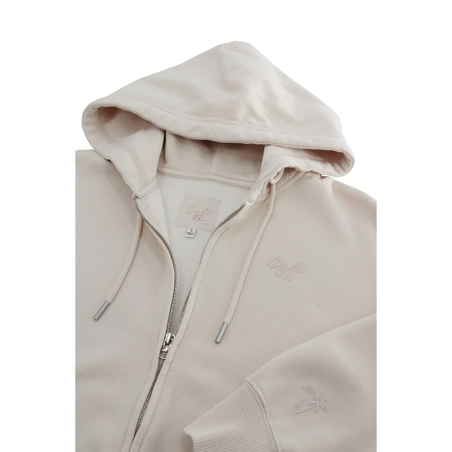 Cloud Fleece Zip Up Hoodie - New Beige