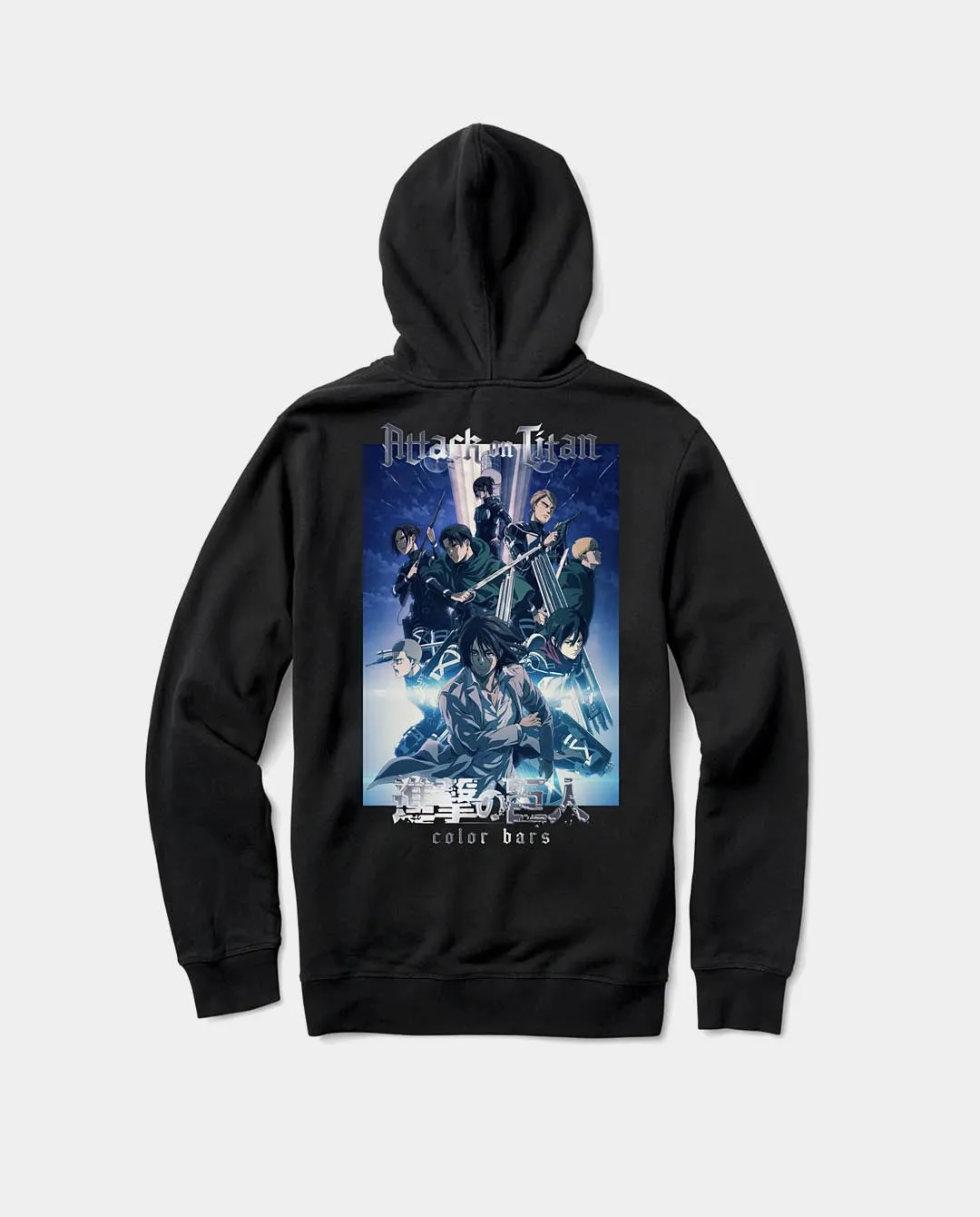 Color Bars x Attack on Titan - Brigade Hood - Black
