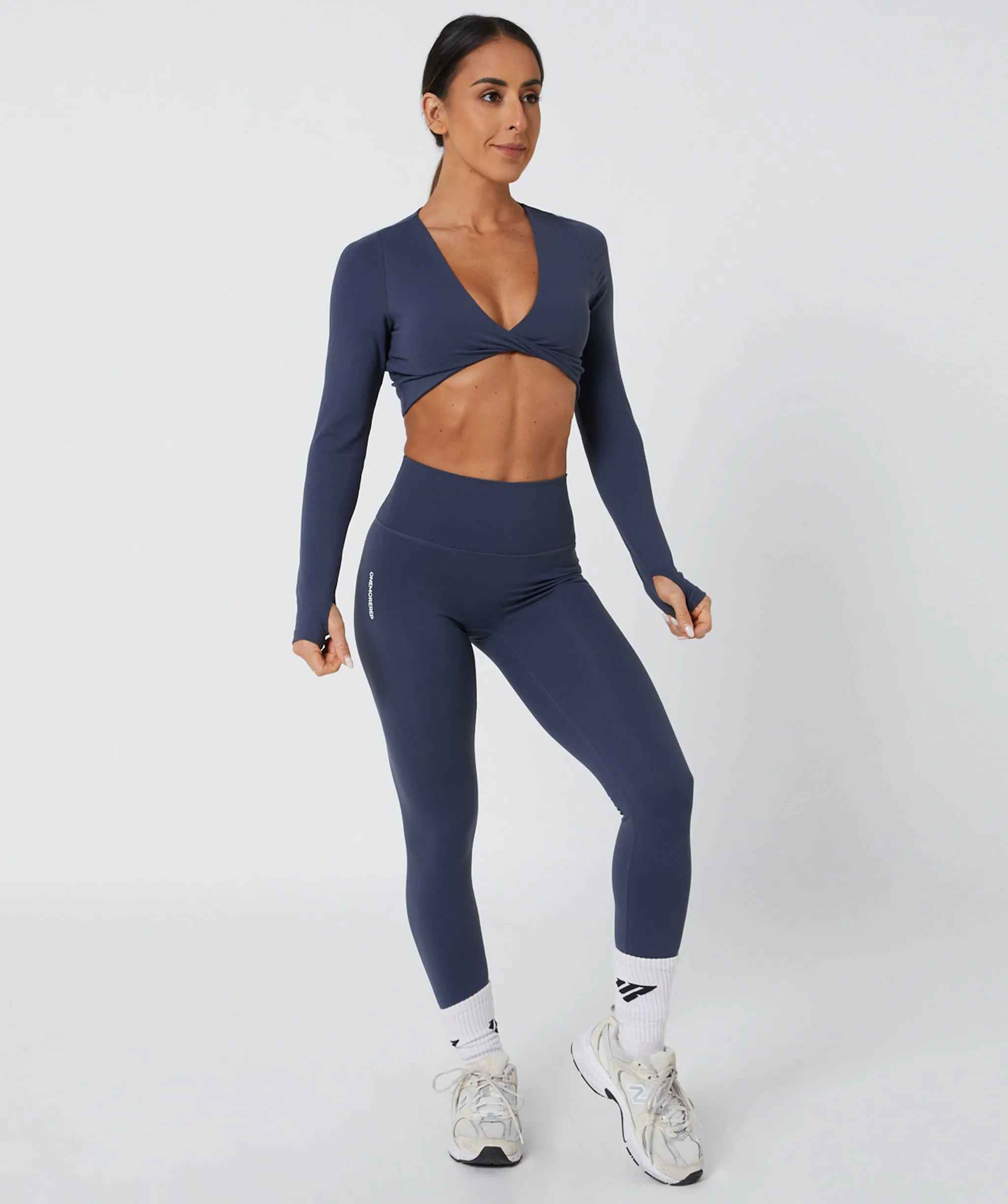 Core Scrunch Leggings Full Length Slate by OneMoreRep