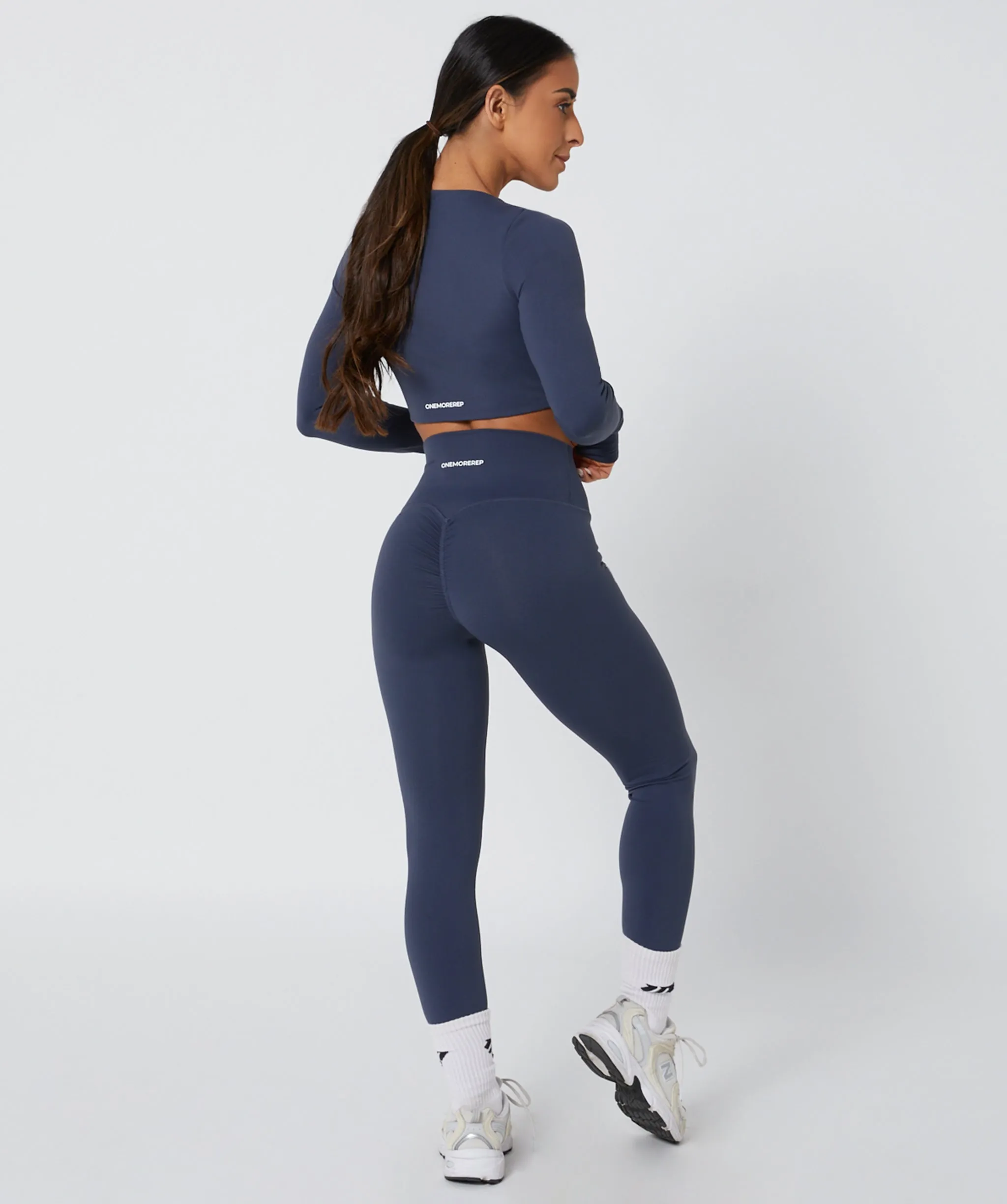 Core Scrunch Leggings Full Length Slate by OneMoreRep