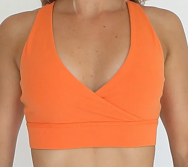 Crossover Sports Bra Orange