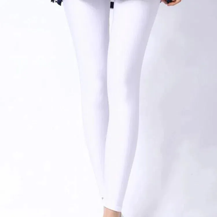 CUHAKCI Women Shiny Pant Leggings Fluorescent Casual Trousers