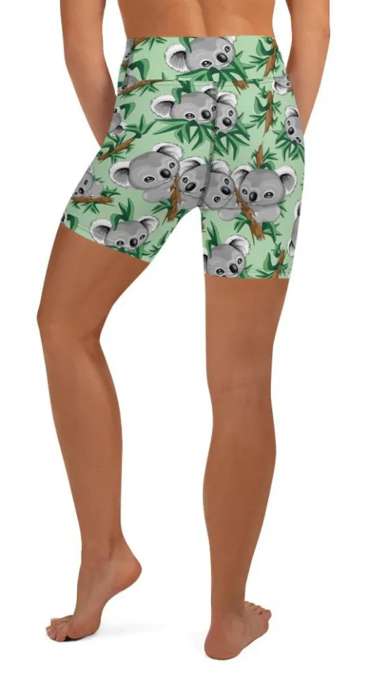 Cute Koala Yoga Shorts