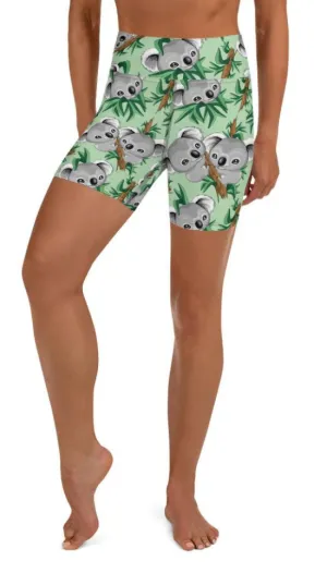 Cute Koala Yoga Shorts