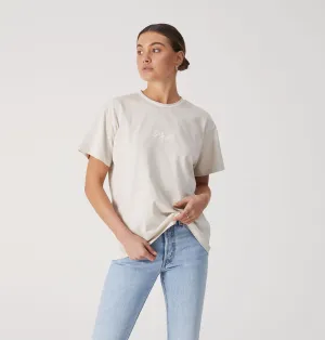 Ena Pelly Script Embroidered Tee