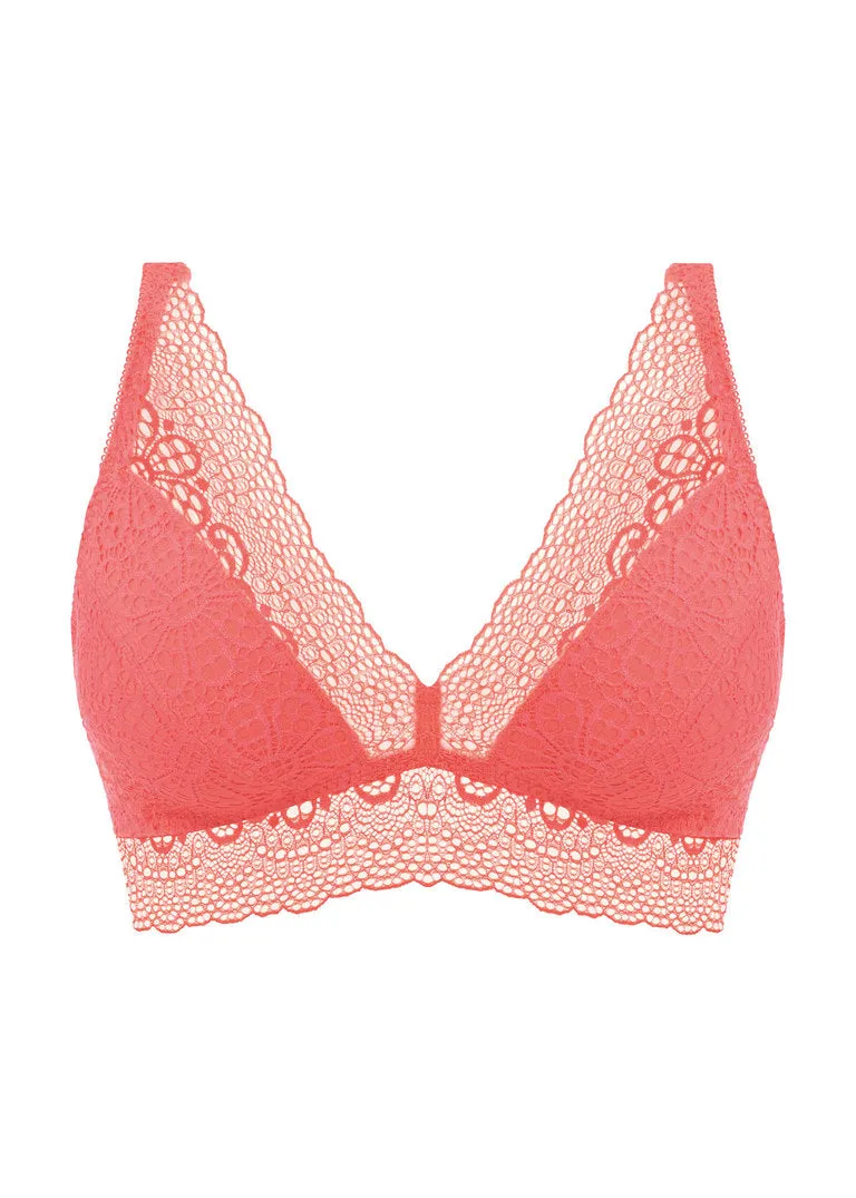 Freya Erin Non Wired Bralette, Hot Coral