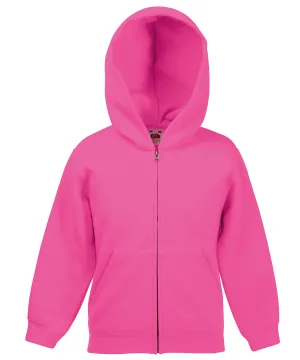 Fuchsia - Kids classic hooded sweatshirt jacket