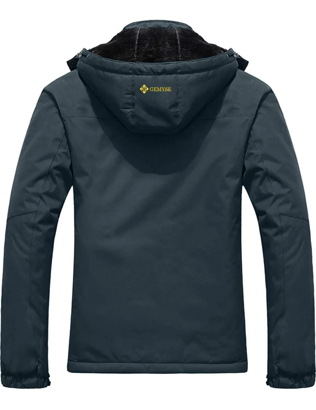 GEMYSE Women's Mountain Waterproof Ski Snow Jacket Winter Windproof Rain Jacket (Dark Grey, S)