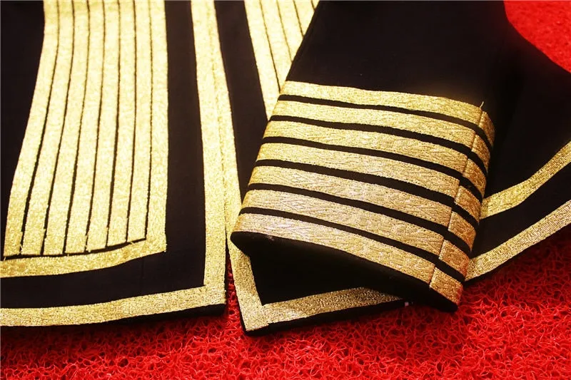 Gold Stripe Clubwear Blazer