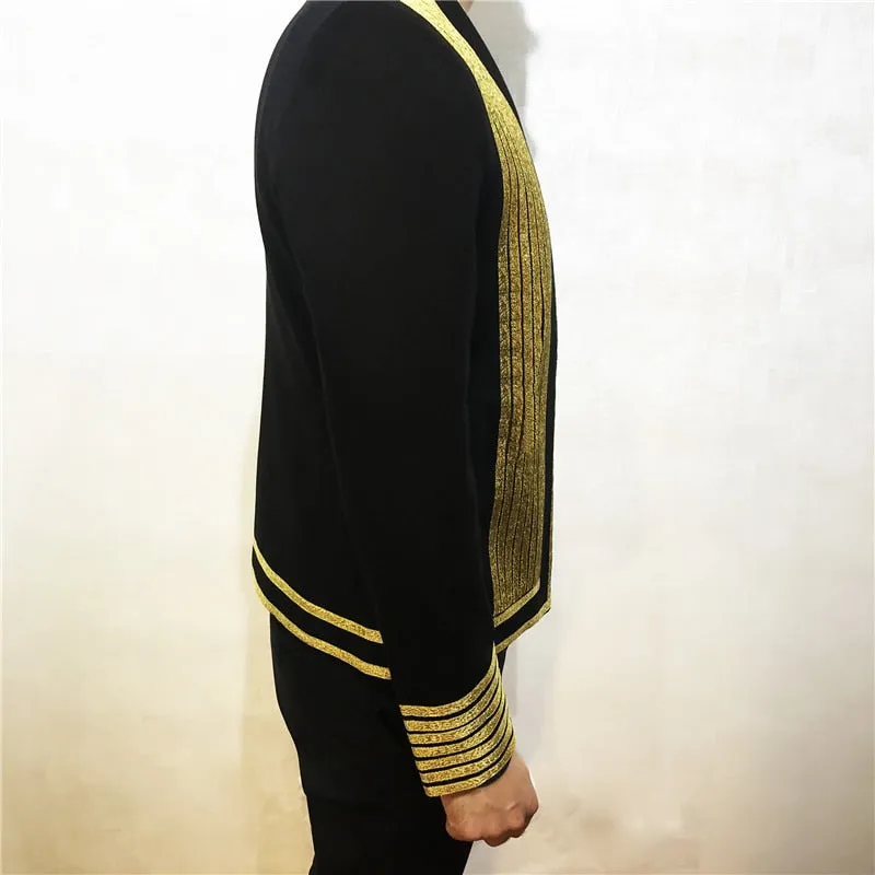 Gold Stripe Clubwear Blazer
