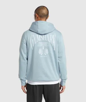 Gymshark Hybrid Wellness Hoodie - Salt Blue