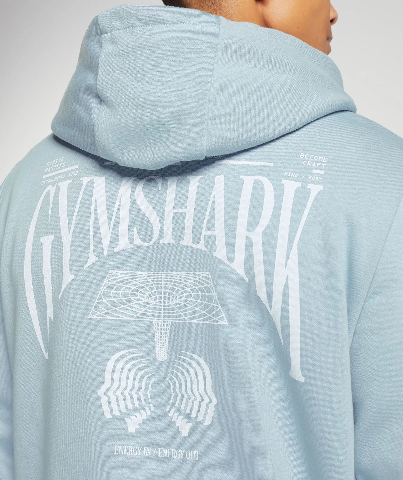 Gymshark Hybrid Wellness Hoodie - Salt Blue