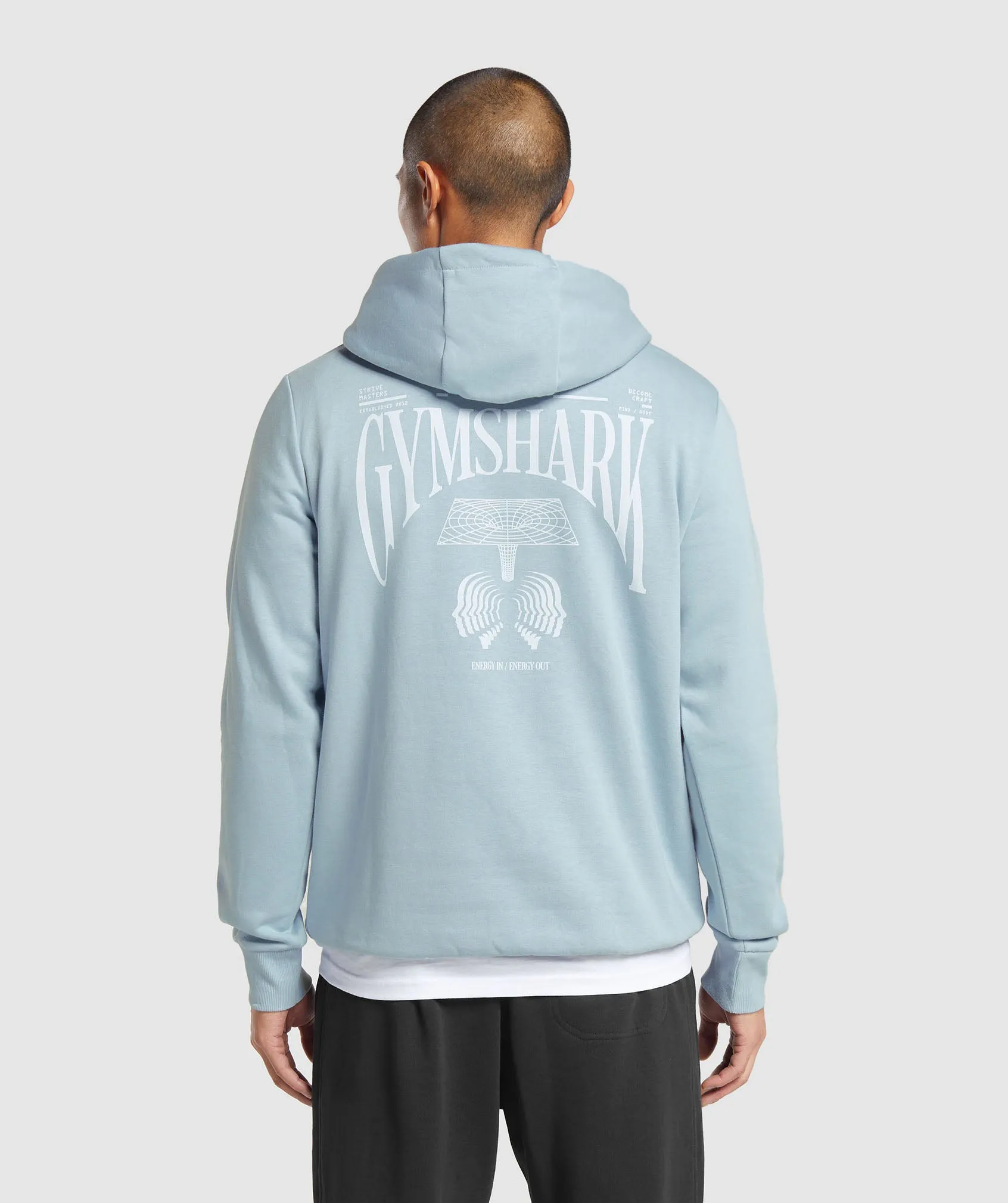 Gymshark Hybrid Wellness Hoodie - Salt Blue