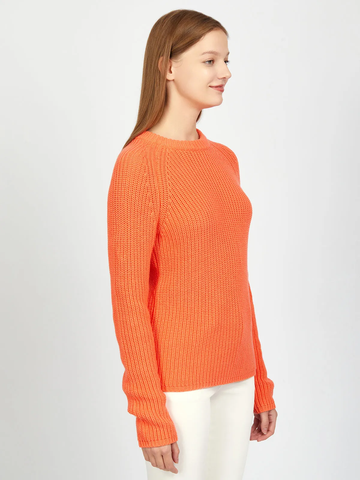 Jane: Shaker Stitch Raglan Sleeve Sweater