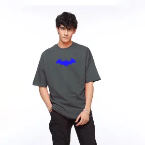 Jupiter Men's Oversized Off Shoulder Batman Print Tee Shirt
