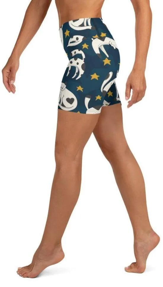 Kitty Love Yoga Shorts