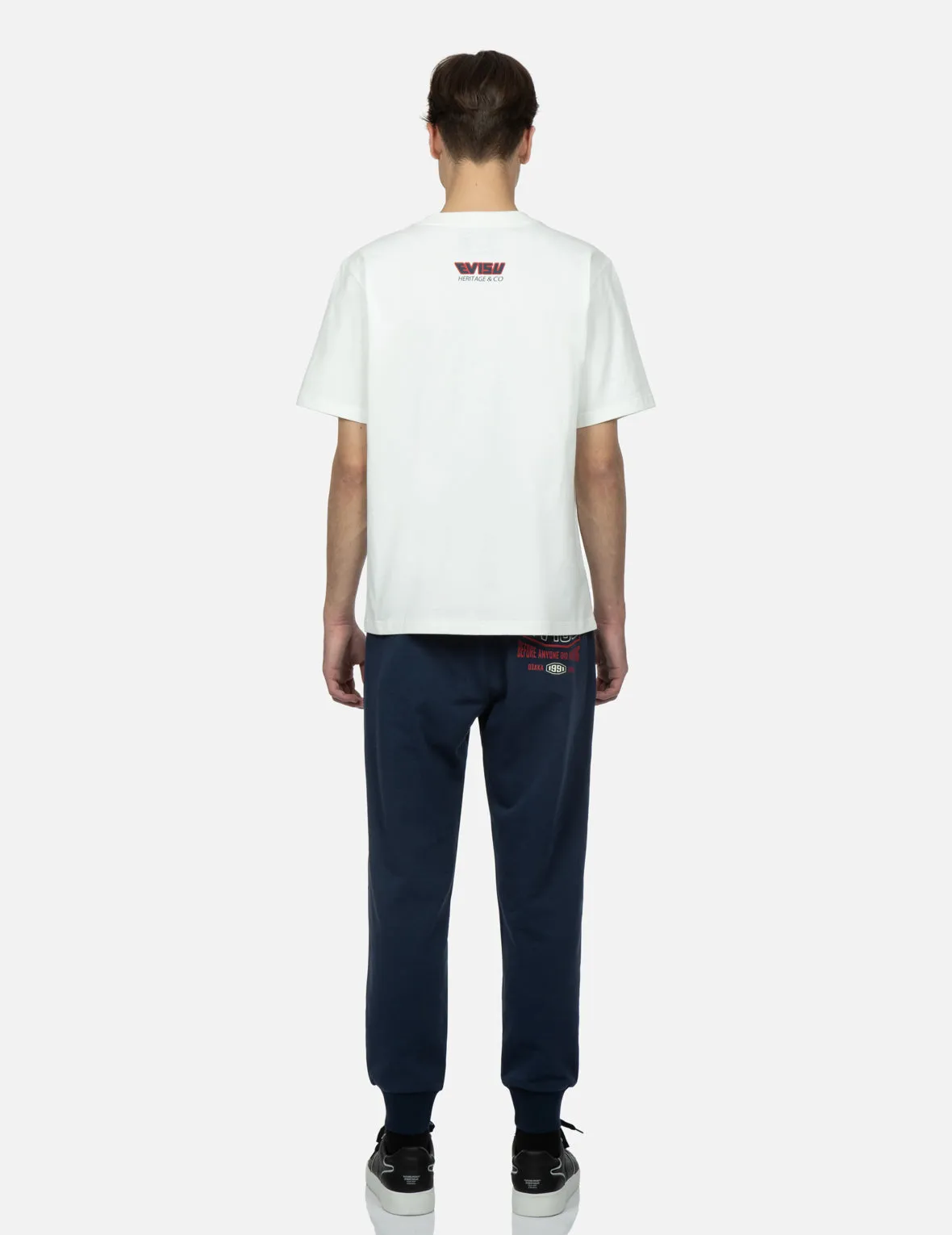 Logo and Slogan Print Sweatpants