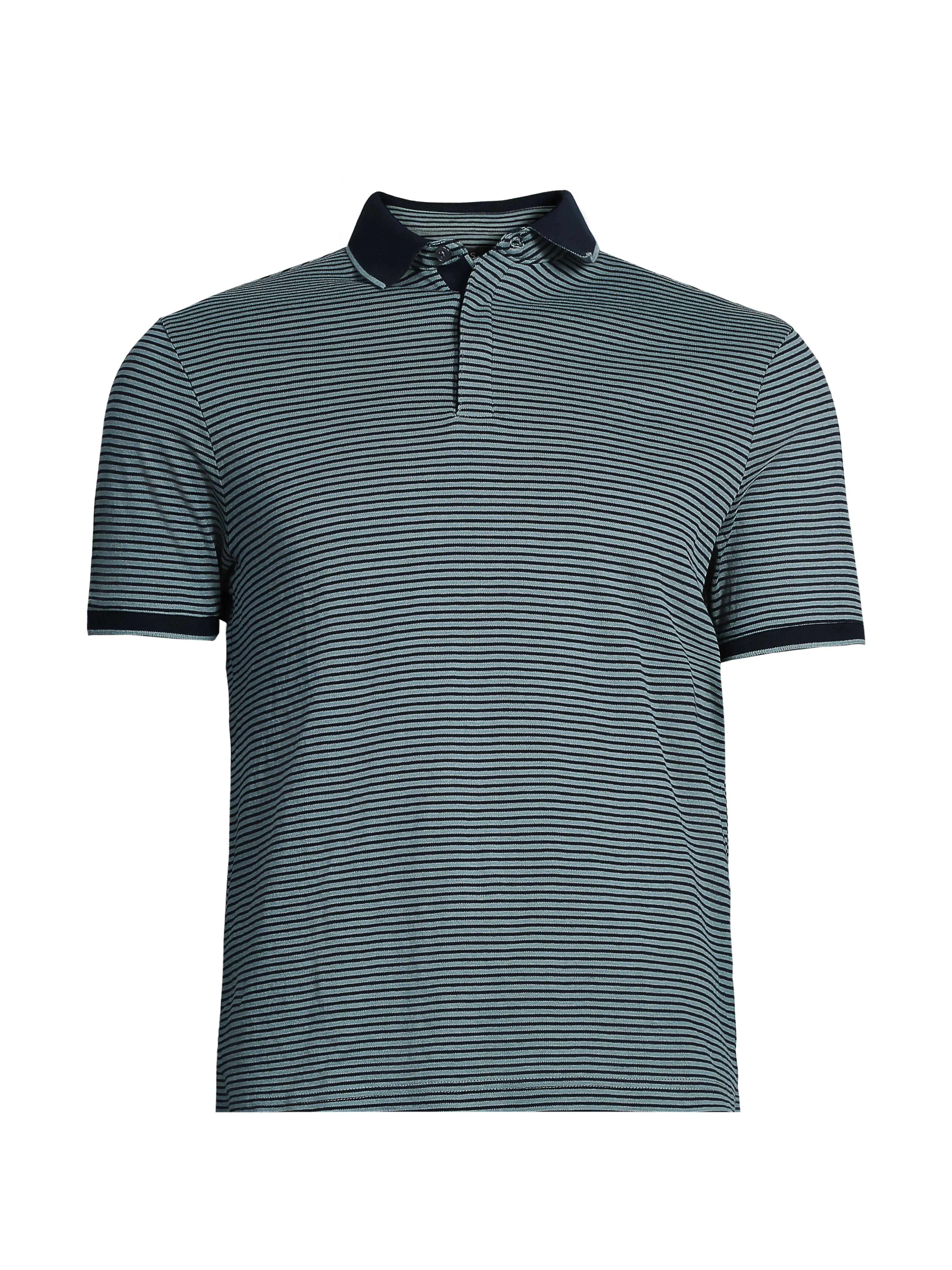 M&S Men S/S Striper Polo
