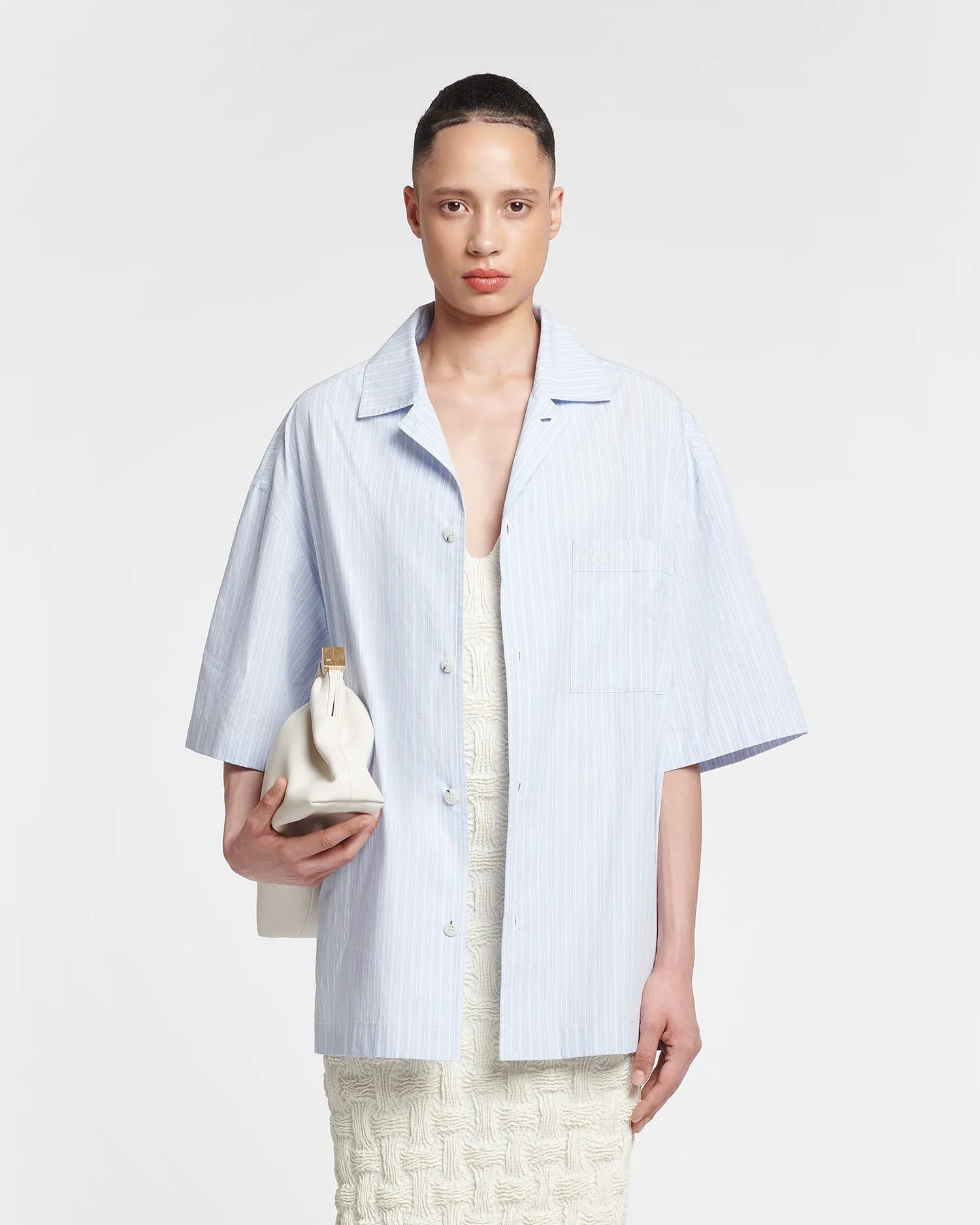 Maxton - Striped Shirt - Blue/Beige/White