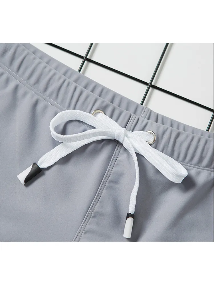 Mens Athletic Swim Trunks with Removable Pad