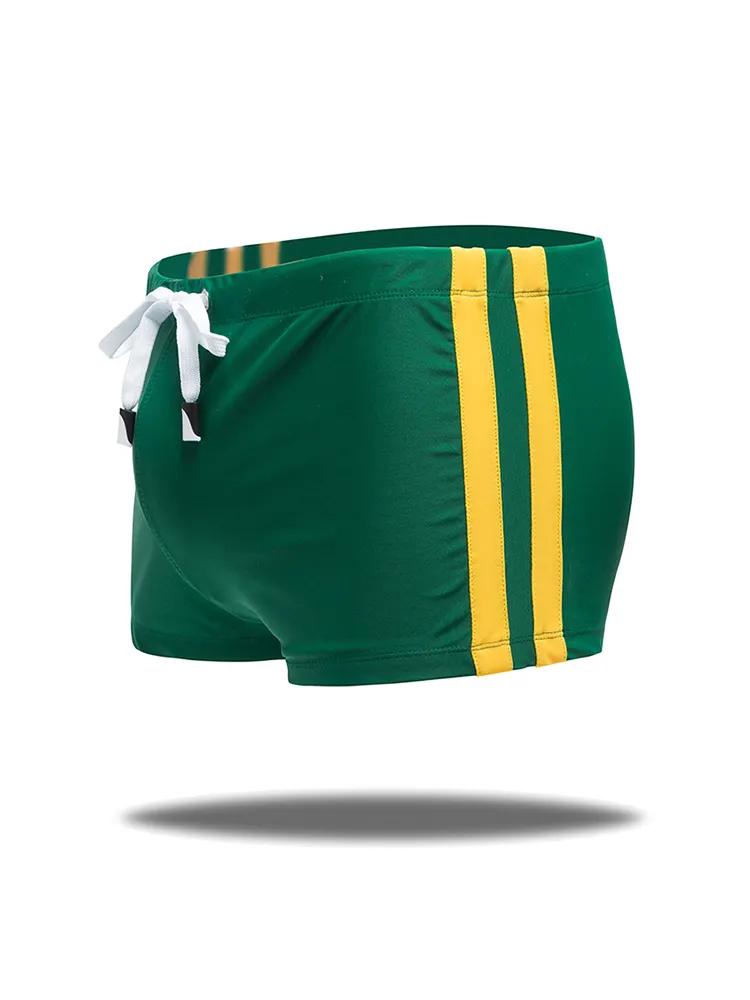Mens Athletic Swim Trunks with Removable Pad