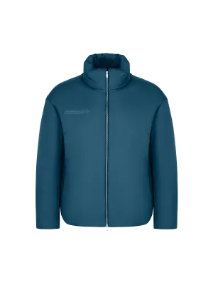 Mens Flower-Warmth Puffer Jacket—Storm Blue