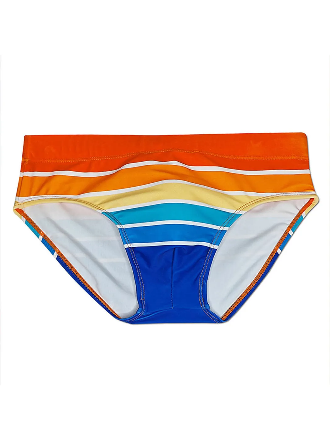 Men's Sexy Color Striped Swim Briefs