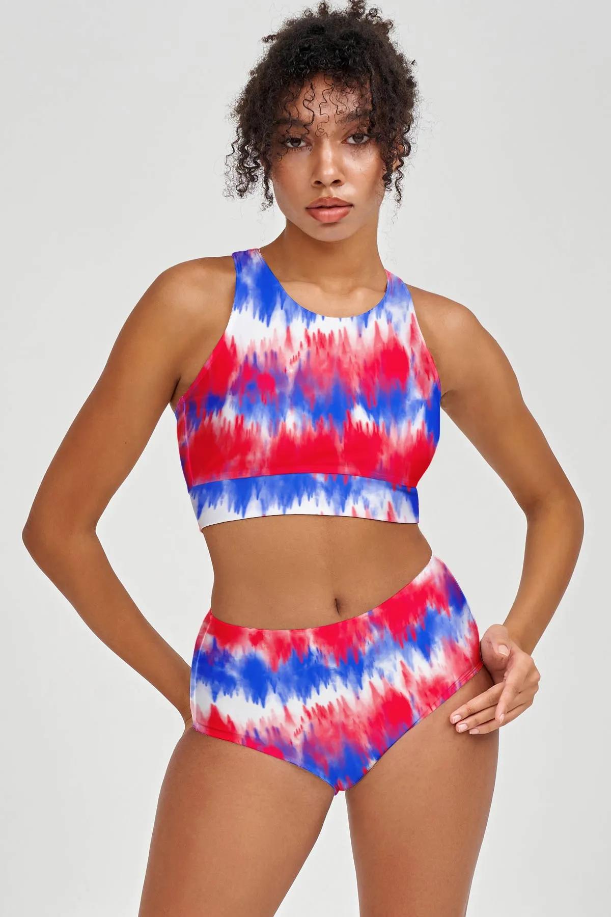 Miss Freedom Cara 4th of July Patriotic High-Waist Bikini Bottom Women