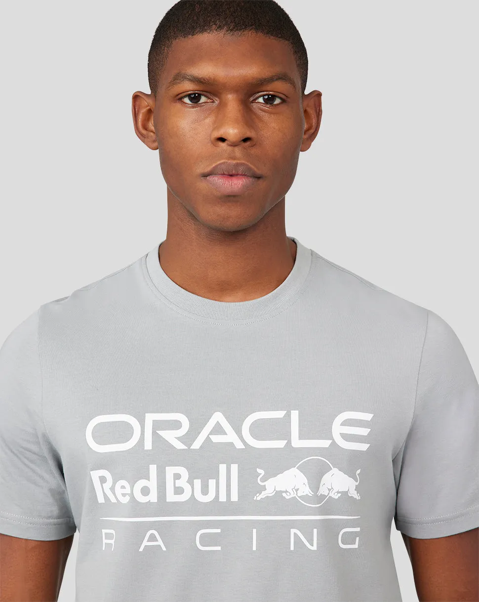 ORACLE RED BULL RACING UNISEX LARGE FRONT LOGO T-SHIRT - GREY