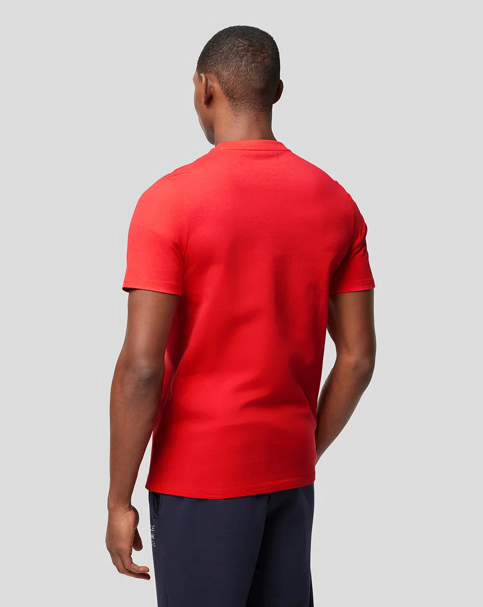 ORACLE RED BULL RACING UNISEX LARGE FRONT LOGO TEE - FLAME SCARLET