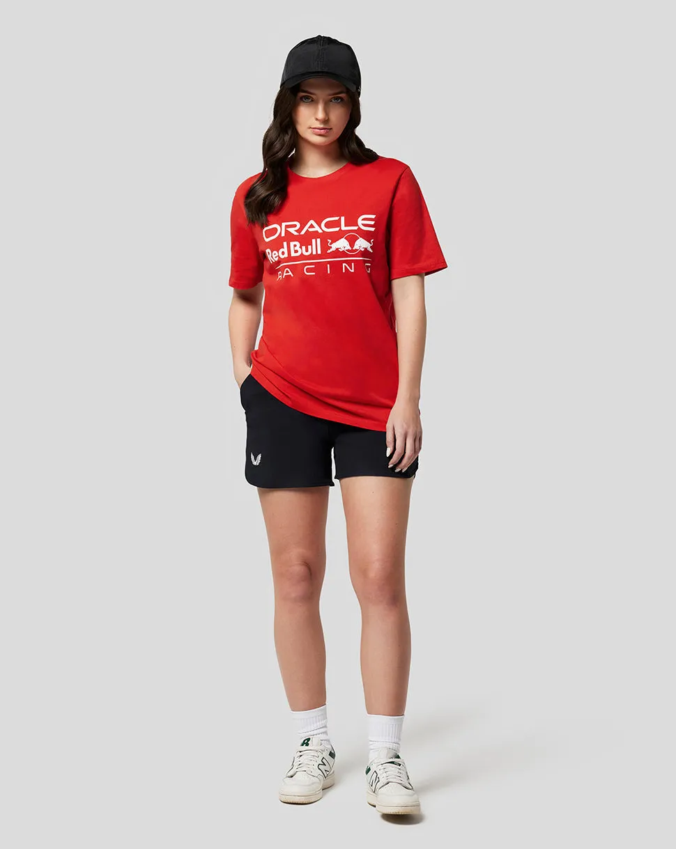 ORACLE RED BULL RACING UNISEX LARGE FRONT LOGO TEE - FLAME SCARLET