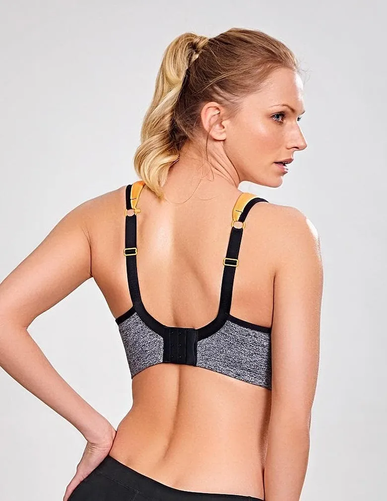 Panache 5021 Grey/Mango Convertible Underwire Sports Bra