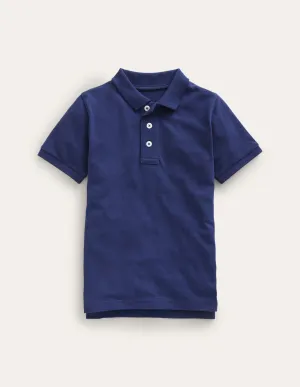 Piqué Polo Shirt-College Navy