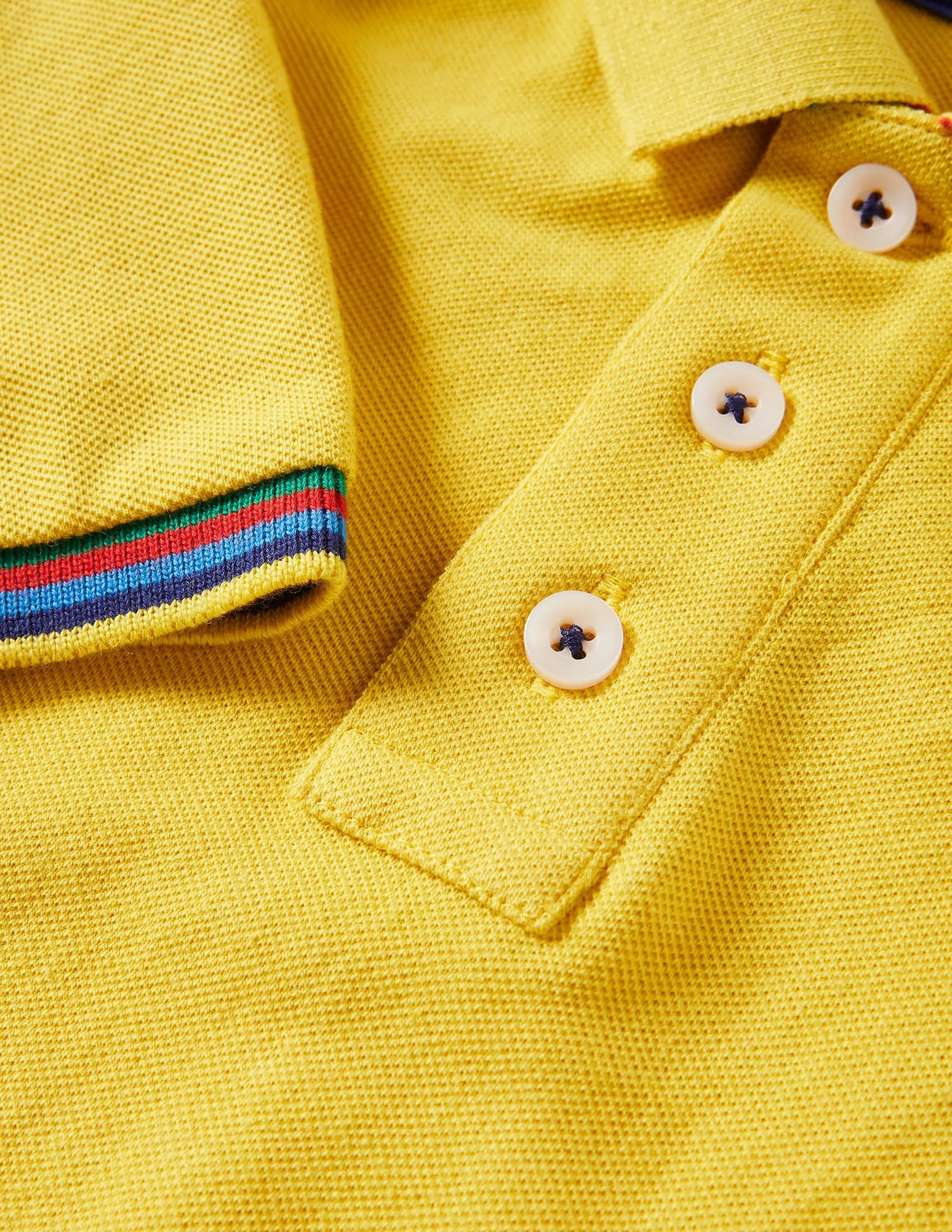 Piqué Polo Shirt-Daffodil Yellow
