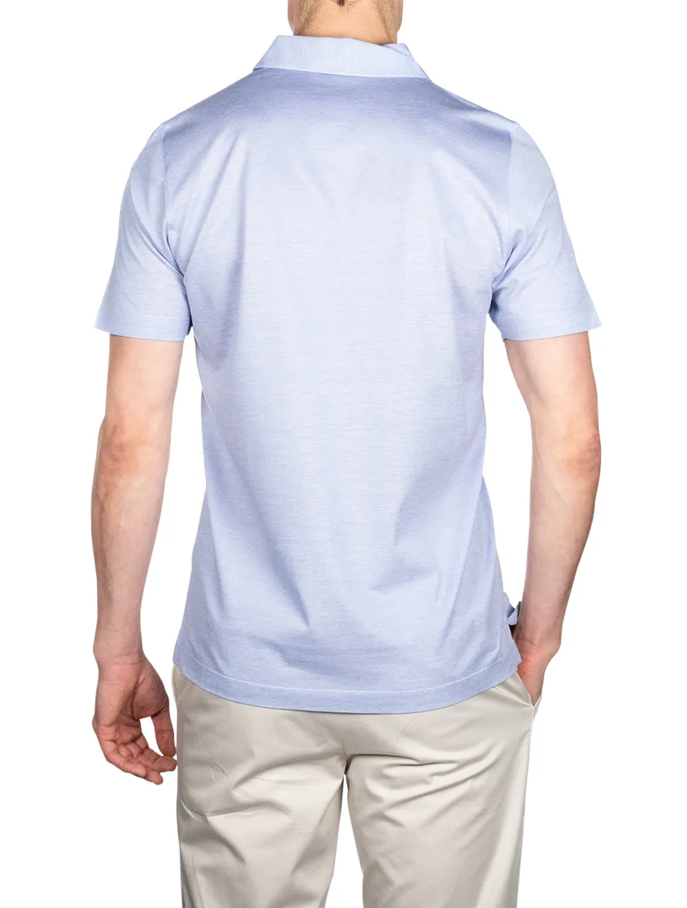 Pique Polo Shirt Light Blue