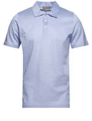 Pique Polo Shirt Light Blue
