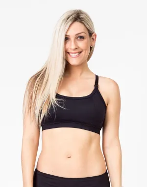 Relove ** Racerback Nursing Bra - Everyday Bra Black